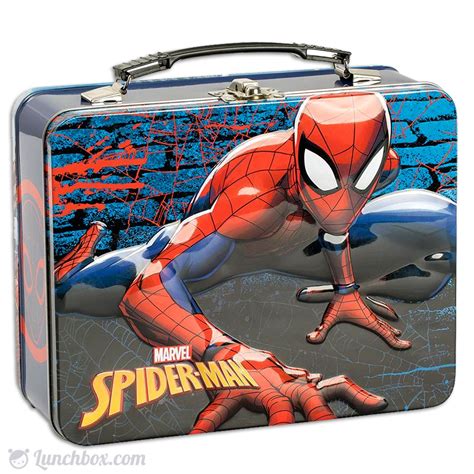 spiderman metal lunch box|character lunch bags spider-man.